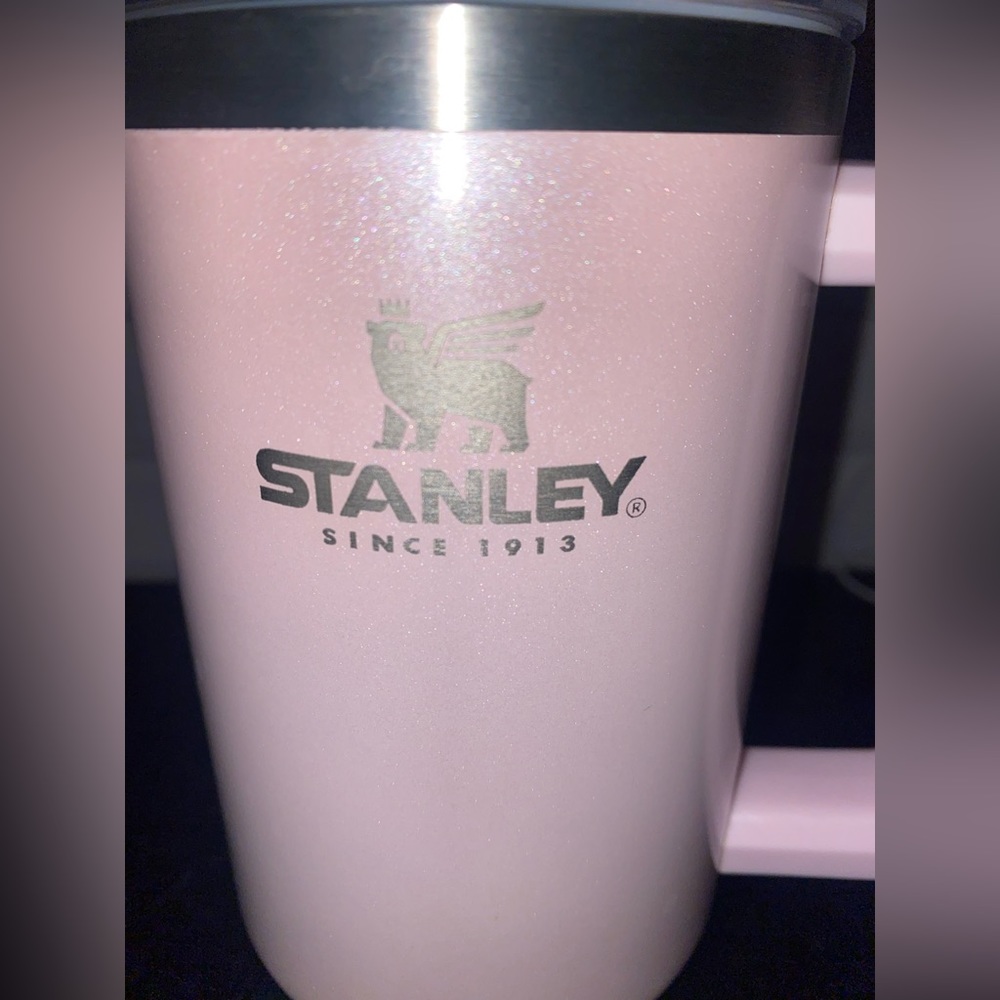 Pink shimmer Stanley 40oz